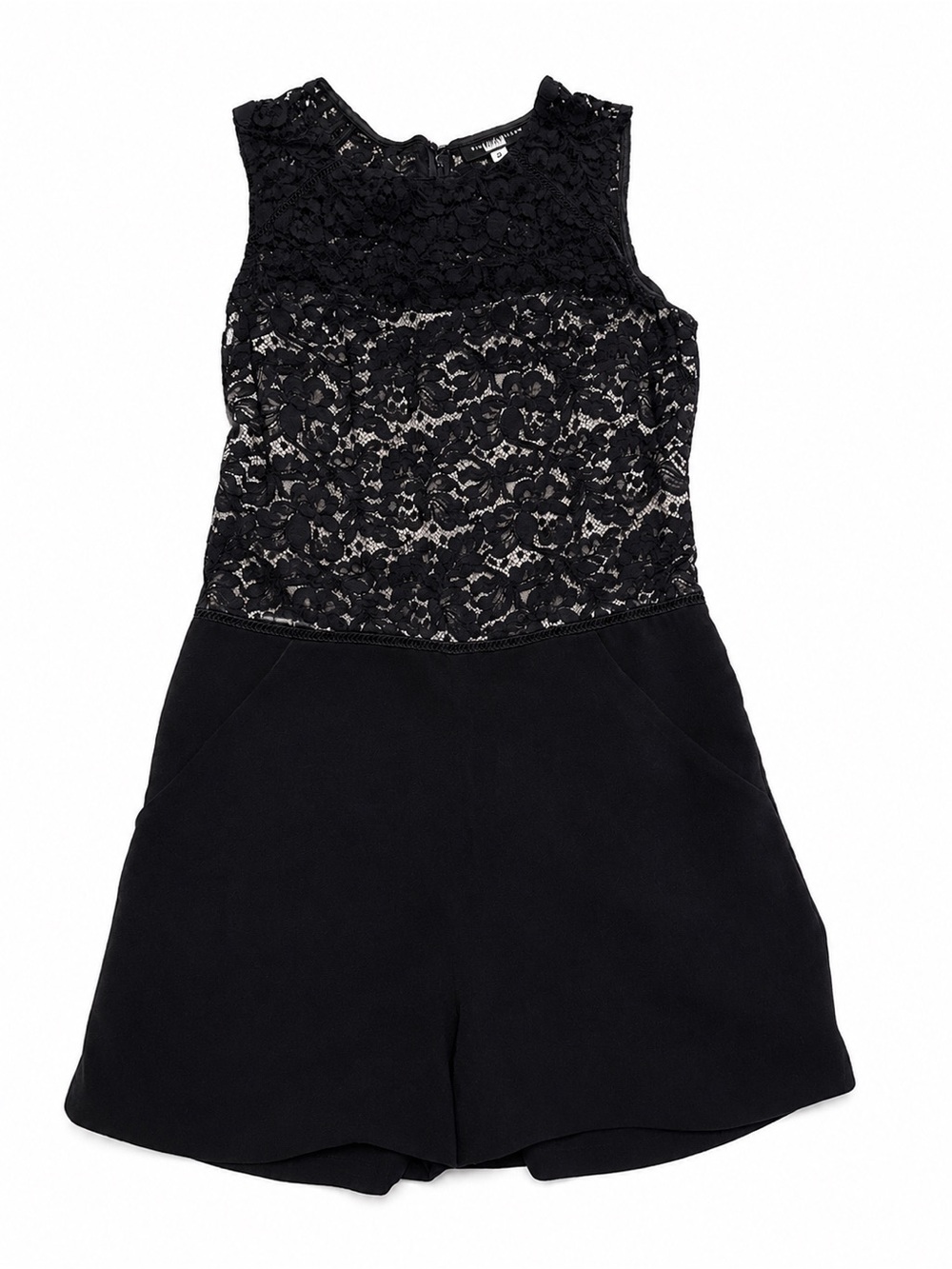 Slate & Willow Black Lace Romper
